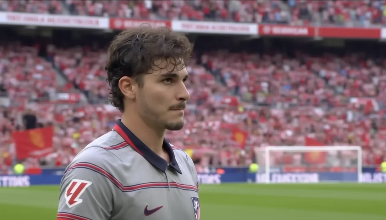 Julián Álvarez saludó con frialdad a la afición rojiblanca desplazada a San Mamés