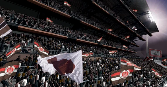 Afición del Sankt Pauli en el Millerntor